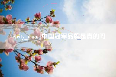 桐乡中国冠军品牌是真的吗