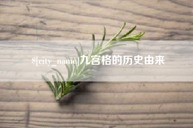 桐乡九宫格的历史由来