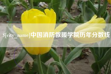 桐乡中国消防救援学院历年分数线
