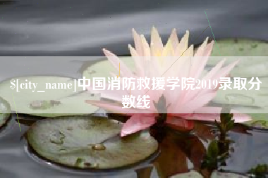 桐乡中国消防救援学院2019录取分数线