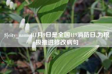 桐乡11月9日是全国119消防日,为积极推进修改病句