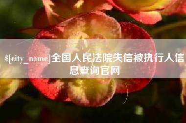 桐乡全国人民法院失信被执行人信息查询官网