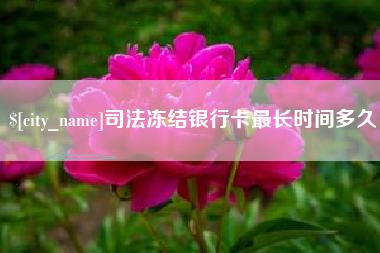 桐乡司法冻结银行卡最长时间多久