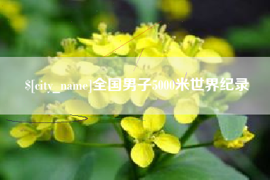 桐乡全国男子5000米世界纪录