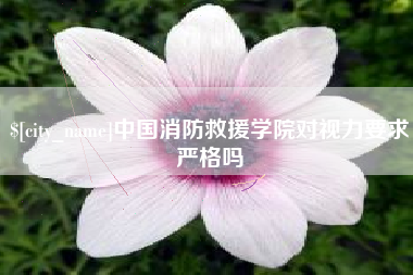 桐乡中国消防救援学院对视力要求严格吗