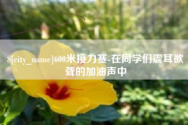 桐乡600米接力赛-在同学们震耳欲聋的加油声中