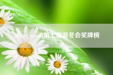 桐乡第七届亚冬会奖牌榜