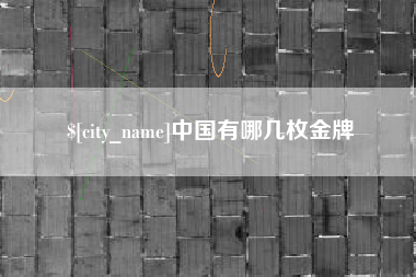 桐乡中国有哪几枚金牌