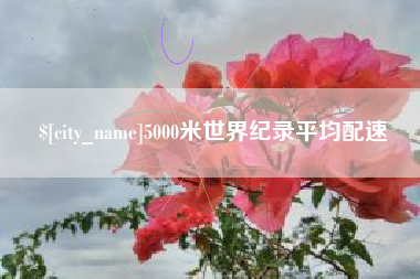 桐乡5000米世界纪录平均配速