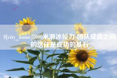 桐乡5000米滑冰接力-团队成员之间的信任是成功的基石