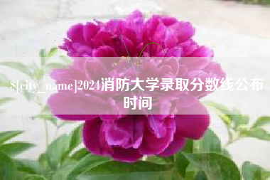 桐乡2024消防大学录取分数线公布时间