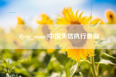 桐乡中国失信执行查询