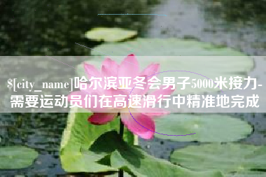 桐乡哈尔滨亚冬会男子5000米接力-需要运动员们在高速滑行中精准地完成