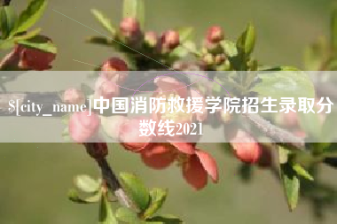 桐乡中国消防救援学院招生录取分数线2021