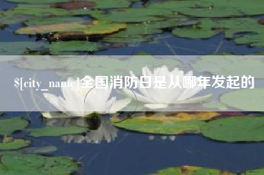 桐乡全国消防日是从哪年发起的