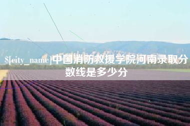 桐乡中国消防救援学院河南录取分数线是多少分