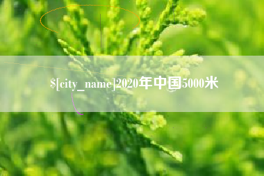 桐乡2020年中国5000米