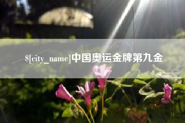 桐乡中国奥运金牌第九金