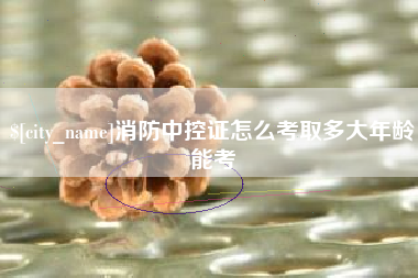 桐乡消防中控证怎么考取多大年龄能考
